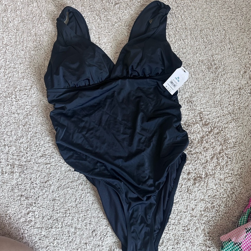 Black One-Piece Swimsuit